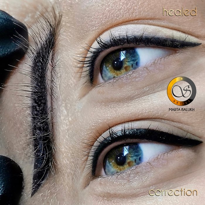 Перманент очей татуаж стрілки, фото - Майстер татуажу Марта Балух