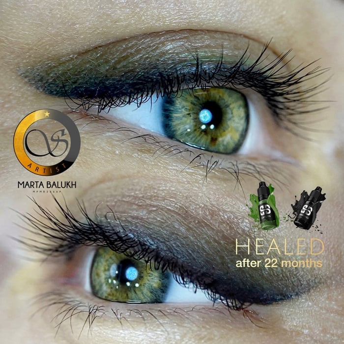 Перманент глаз татуаж стрелки, фото - Мастер татуажа Марта Балух