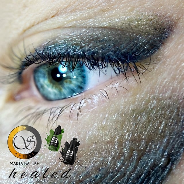 Перманент глаз татуаж стрелки, фото - Мастер татуажа Марта Балух