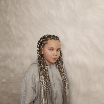 Косички коси з канекалоном, фото - Перукар Софія Гриценко