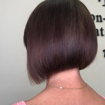 Каштановый цвет волос шатен темный, фото - Парикмахер Наталья Вион-Дюри