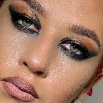 Макияж глаз вечерний яркий, фото - Визажист Катерина Полежаєва