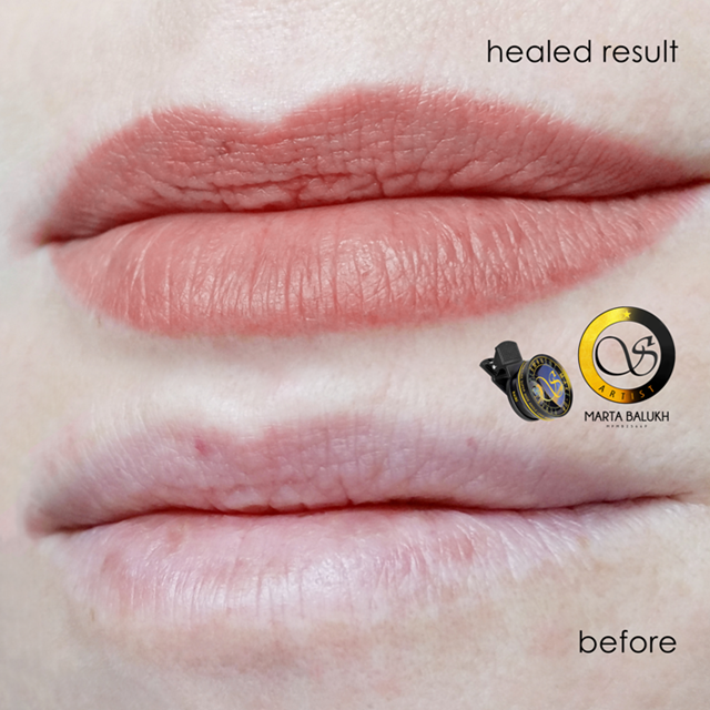 Татуаж губ перманентний макіяж помадний, фото - Майстер татуажу Марта Балух