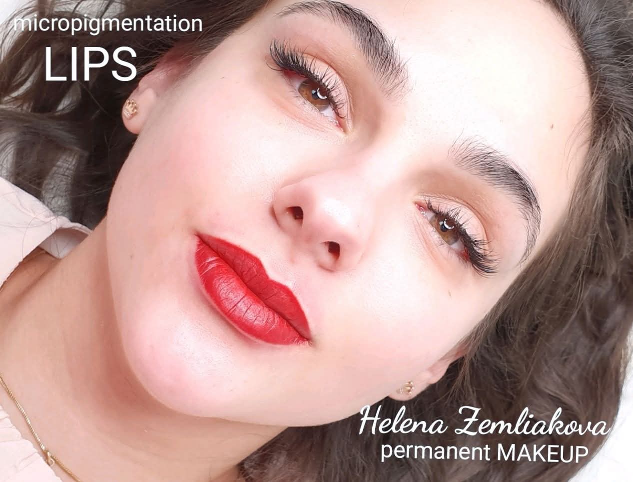 Перманентний татуаж губ татуаж губ, фото - Перукар-колорист Альона Землякова