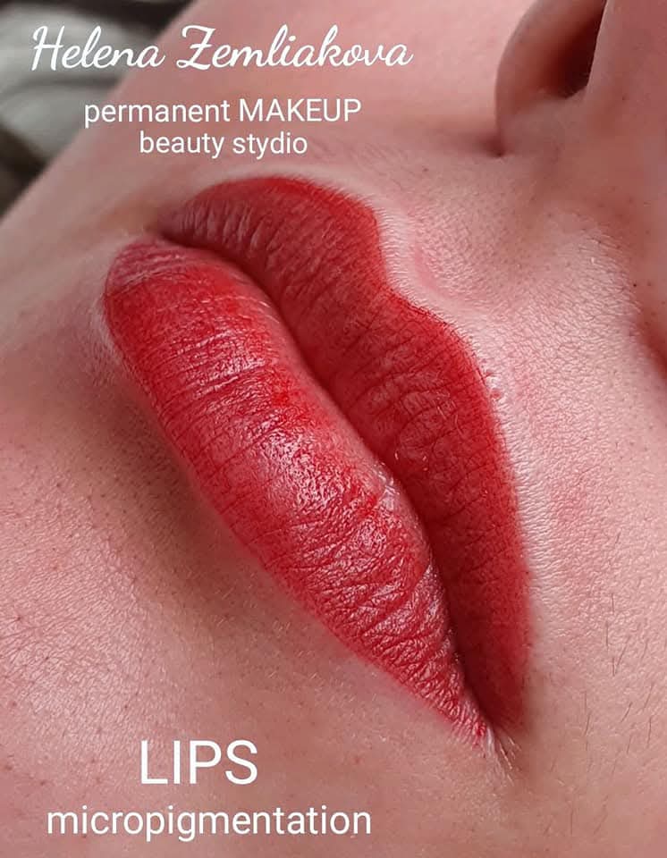 Перманентний татуаж губ татуаж губ, фото - Перукар-колорист Альона Землякова