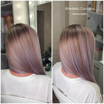 Фарбування волосся, фото - Перукар-колорист Альона Землякова