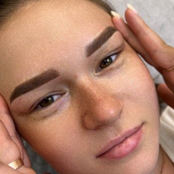 Пудрові брови перманент брів пудрове напилення, фото - Майстер татуажу Наталія Семенцова