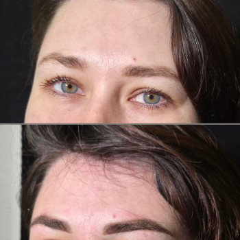Перманент брів До/ Після