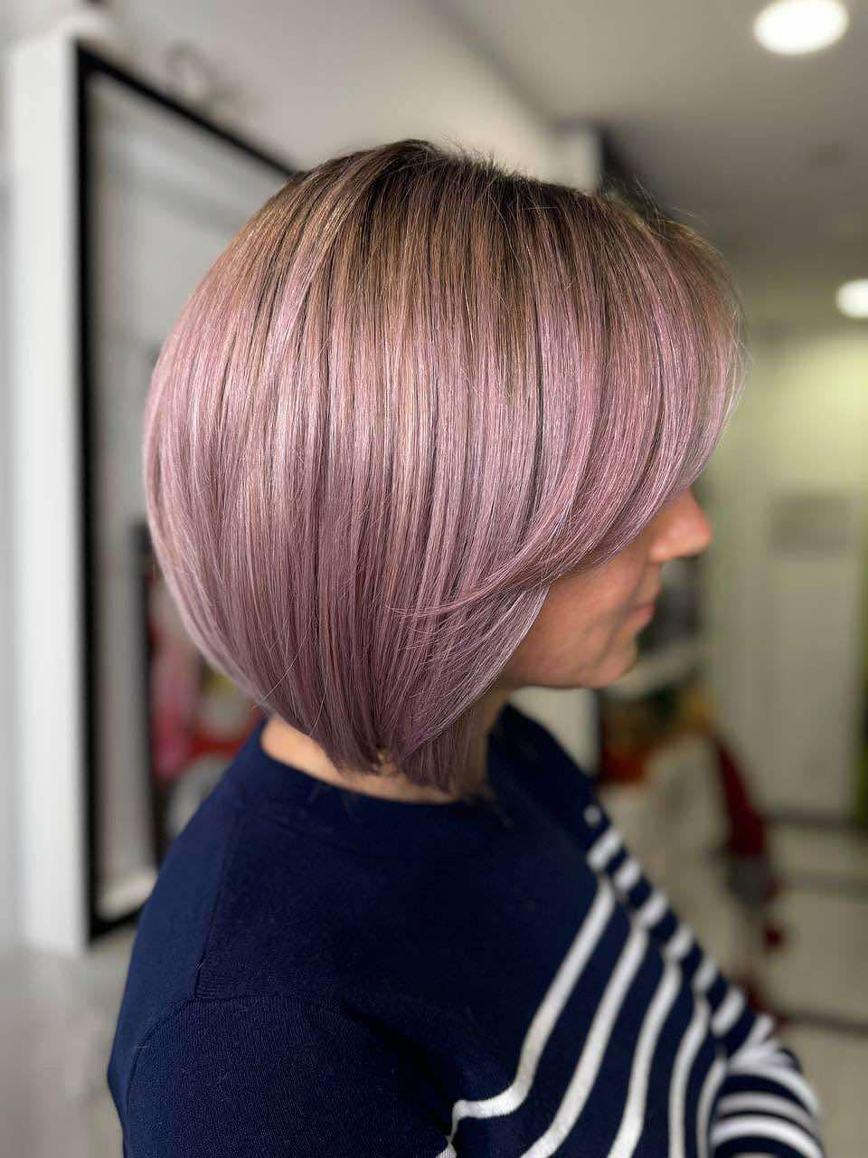 Стрижка боб-каре жіноча лесенка, фото - Салон краси Fargo