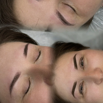 Пудрові брови перманент брів пудрове напилення, фото - Майстер татуажу Тетяна Літвінчук