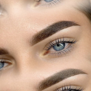 Пудрові брови перманент брів пудрове напилення, фото - Майстер татуажу Каріна Муха