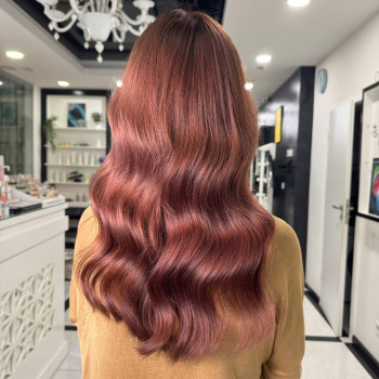 Сложное окрашивание рельефное шатуш, фото - Салон красоты Fargo