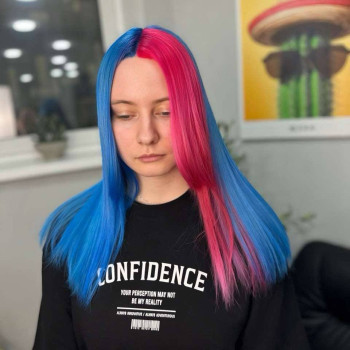 Скрытое окрашивание сплит сложное, фото - Салон красоты Fargo