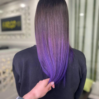 Сложное окрашивание омбре растяжка цвета, фото - Салон красоты Fargo