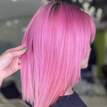 Скрытое окрашивание клубничный блонд омбре, фото - Салон красоты Fargo