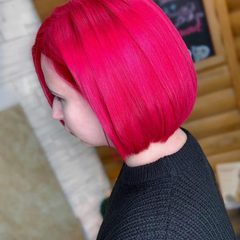 Клубничный блонд колорирование красный цвет волос, фото - Салон красоты Fargo