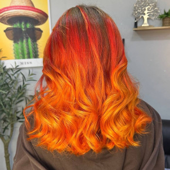 Колорирование сплит окрашивание сложное, фото - Салон красоты Fargo