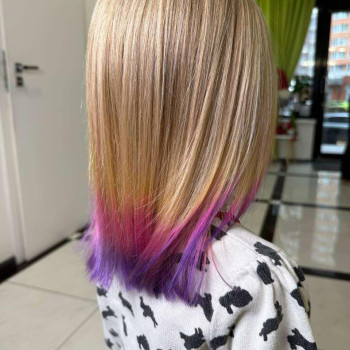 Скрытое окрашивание сложное рельефное, фото - Салон красоты Fargo