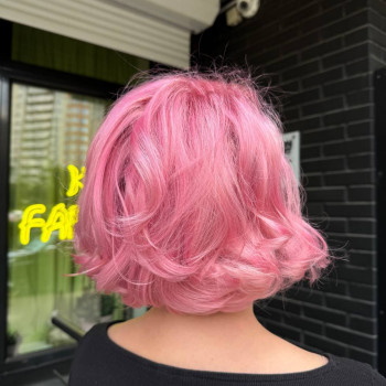 Колорування рельєфне фарбування полуничний блонд, фото - Салон краси Fargo