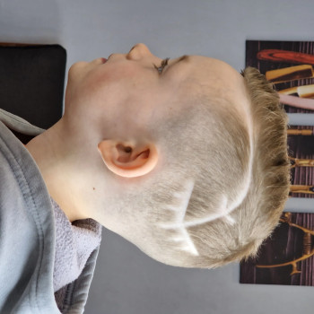 Малюнок на волоссі Хаір тату HAIR TATOO