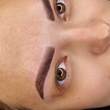 Пудрові брови перманент брів татуаж, фото - Майстер татуажу Елена Сколібог