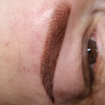 Пудрові брови перманент брів тіньова розтушовка, фото - Майстер татуажу Елена Сколібог