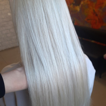 Блонд холодный платиновый, фото - Парикмахер Кристина Лебедева