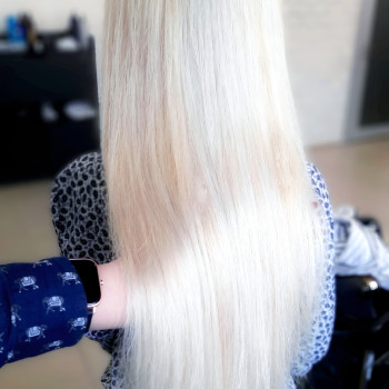 Блонд холодний платиновий, фото - Перукар Христина Лебедєва