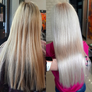 Блонд холодний платиновий, фото - Перукар Христина Лебедєва