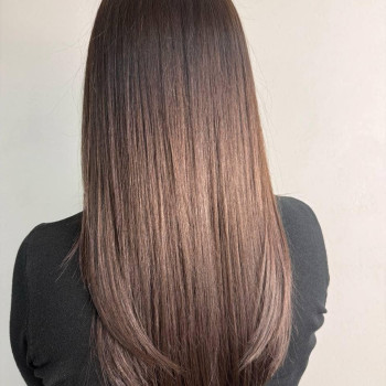 Сложное окрашивание растяжка цвета русый цвет волос, фото - Салон красоты Fargo