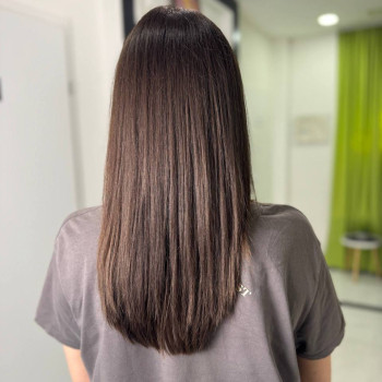 Цвет волос брюнет коричневый капучино, фото - Салон красоты Fargo