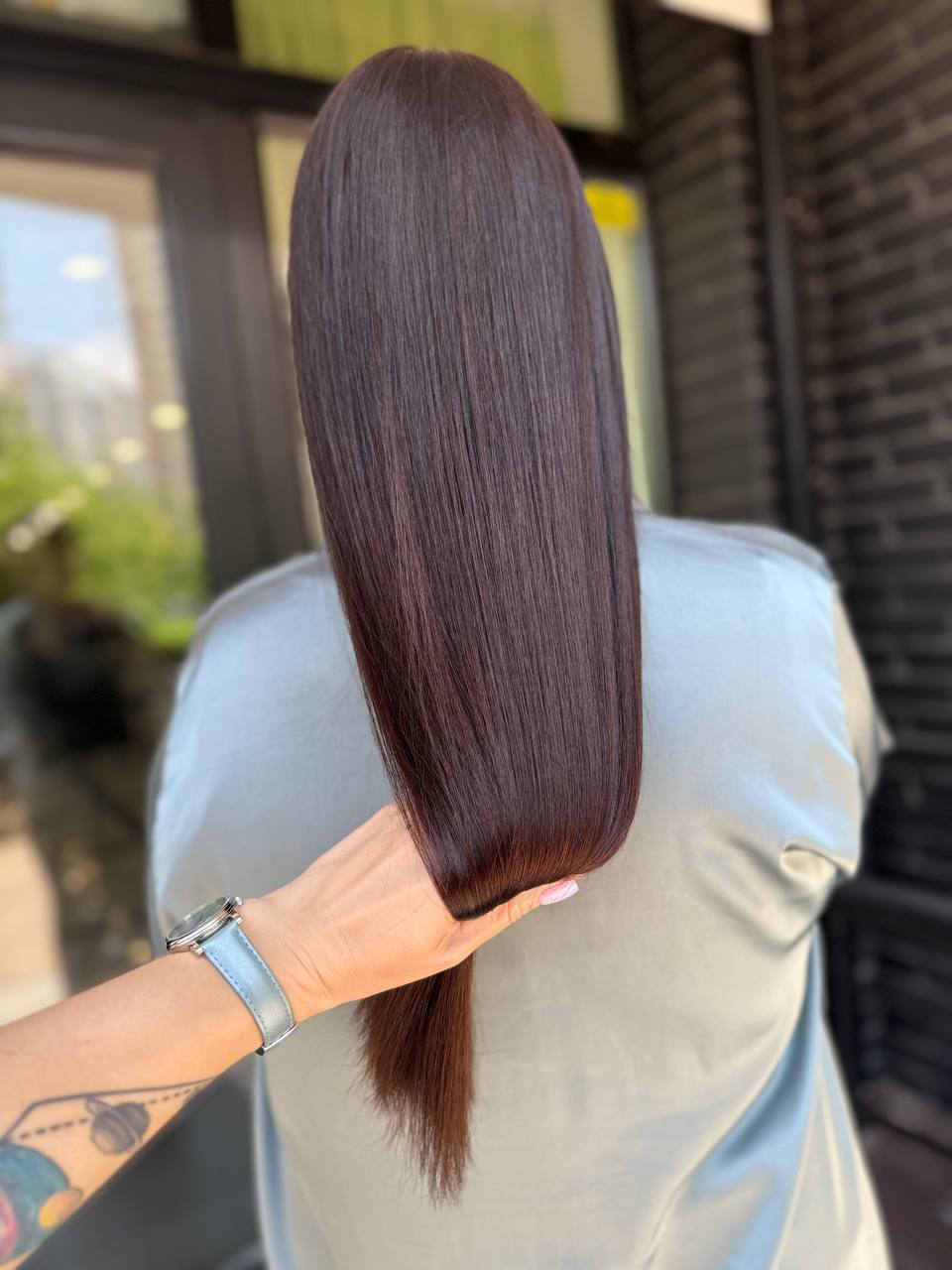 Мідний колір волосся коричневий капучино, фото - Салон краси Fargo