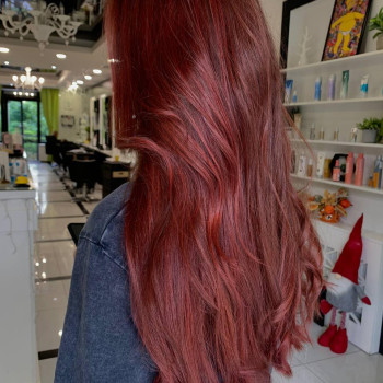 Рыжий цвет волос шатен медный, фото - Салон красоты Fargo