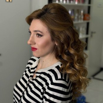 Вечерний макияж под красное платье черное, фото - Салон красоты Fargo