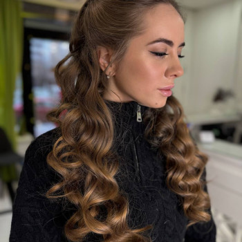 Весільний макіяж ніжний коктейльний, фото - Салон краси Fargo