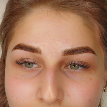 Пудрове напилення брів, фото - Мастер татуажа Татьяна Латова