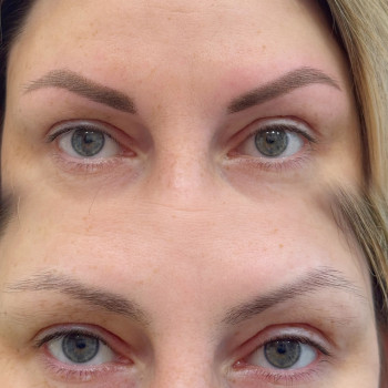 Пудрове напилення брів, фото - Майстер татуажу Татьяна Латова