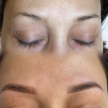 пудрове напилення брів до та пiсля