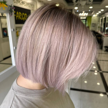 Окрашивание аир тач блонд платиновый, фото - Салон красоты Fargo