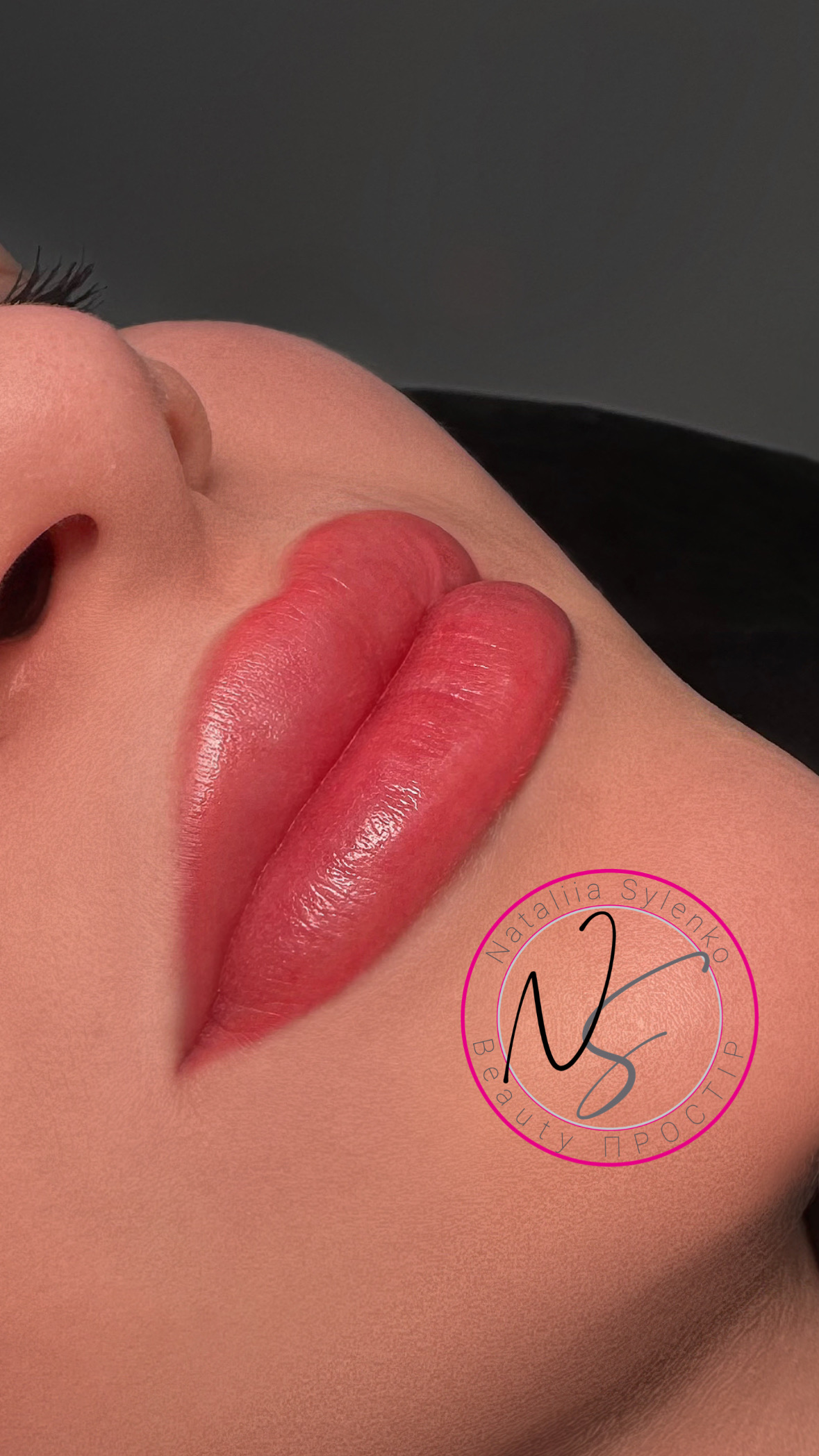 Перманент губ татуаж помадний, фото - Візажист Наталія Силенко