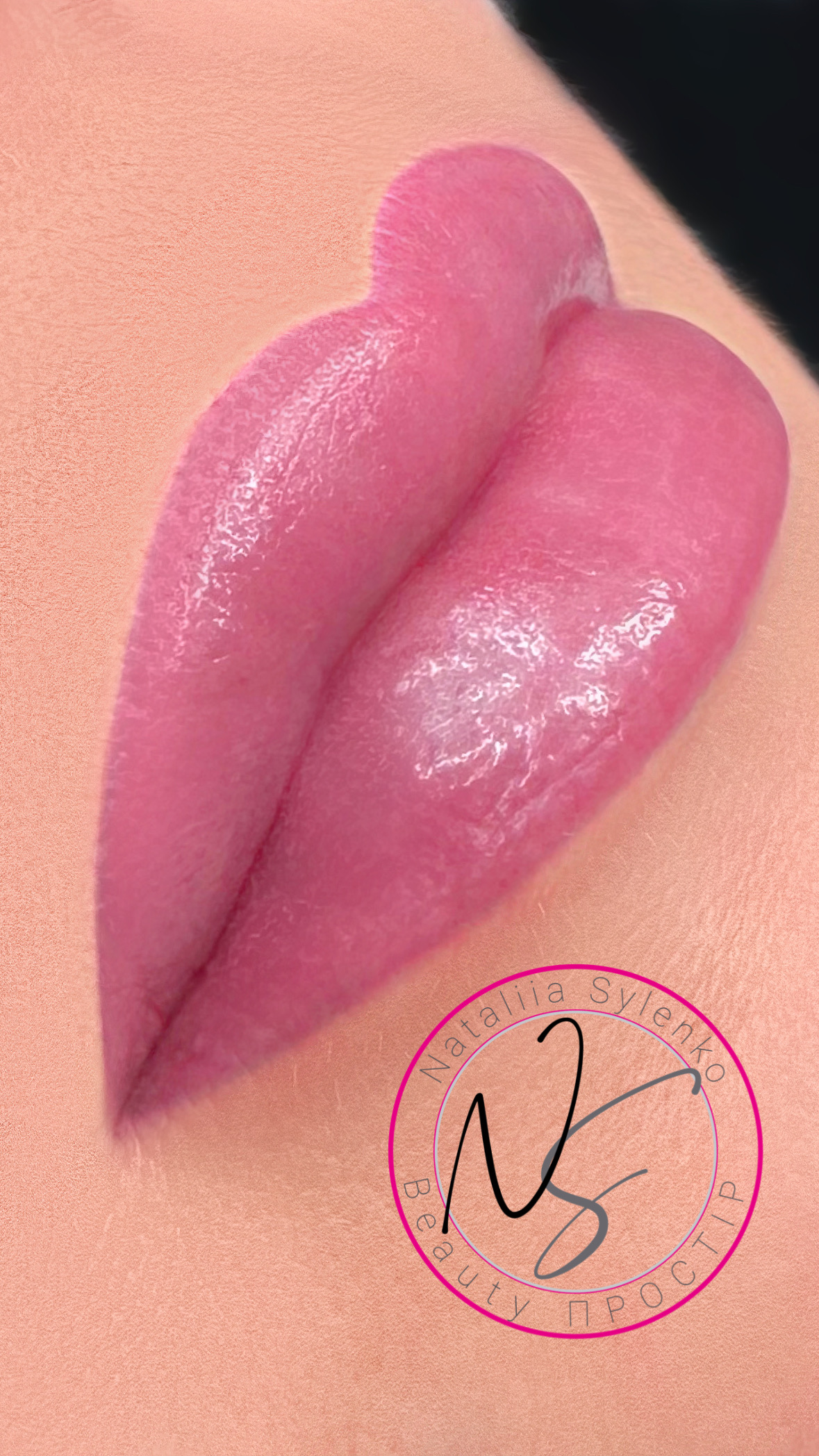 Татуаж губ помадний 3D, фото - Візажист Наталія Силенко