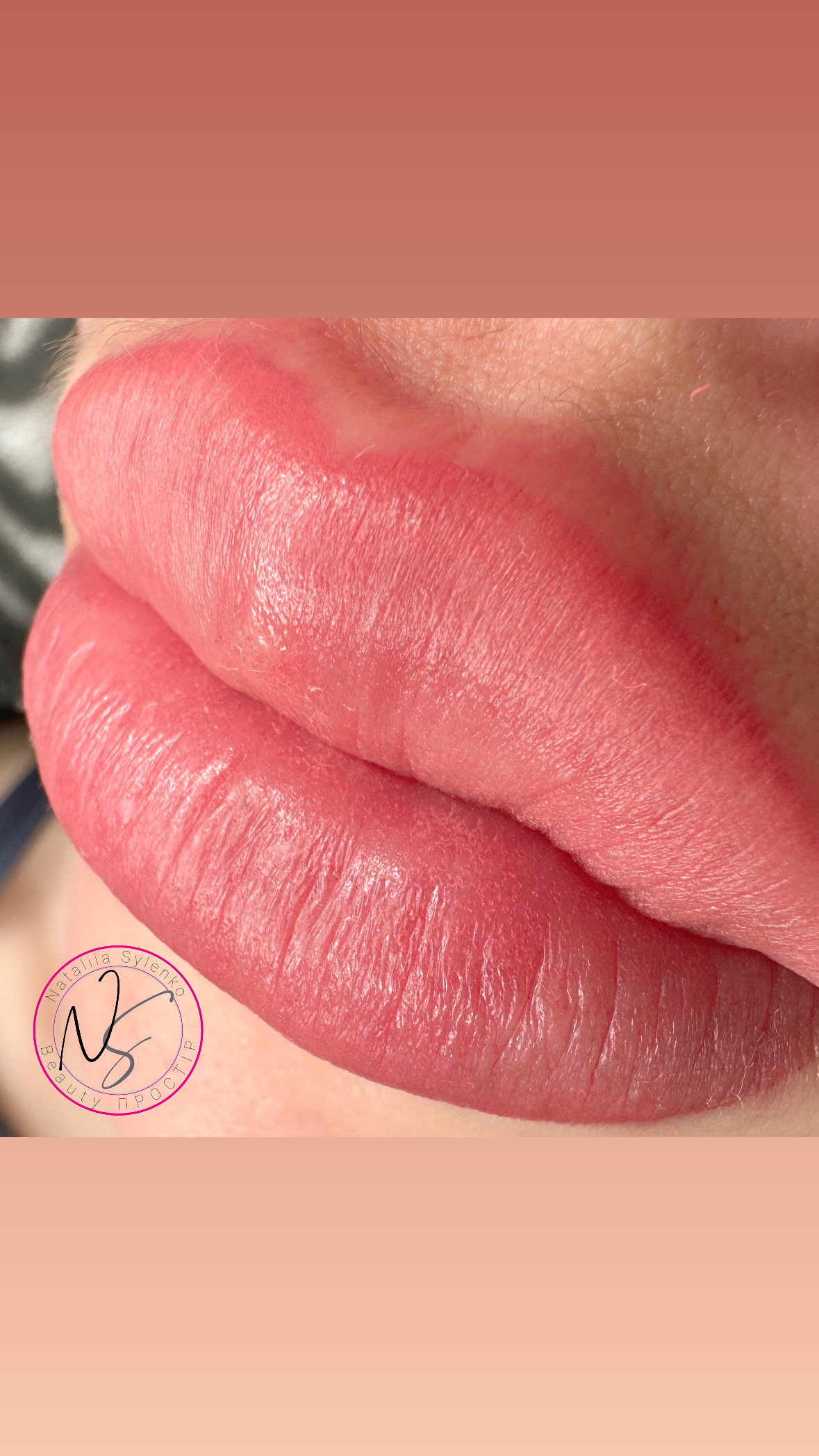 Акварельный татуаж губ 3D, фото - Визажист Наталья Силенко