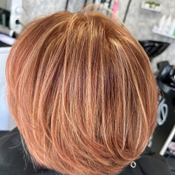 Рижий з бліками, фото - Парикмахер Наталья Шахназарян