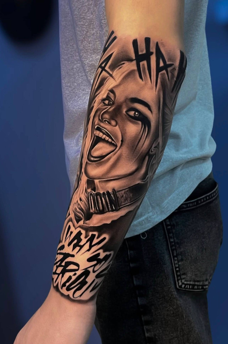 Реалізм напис чікано, фото - Тату майстер Олег Попов