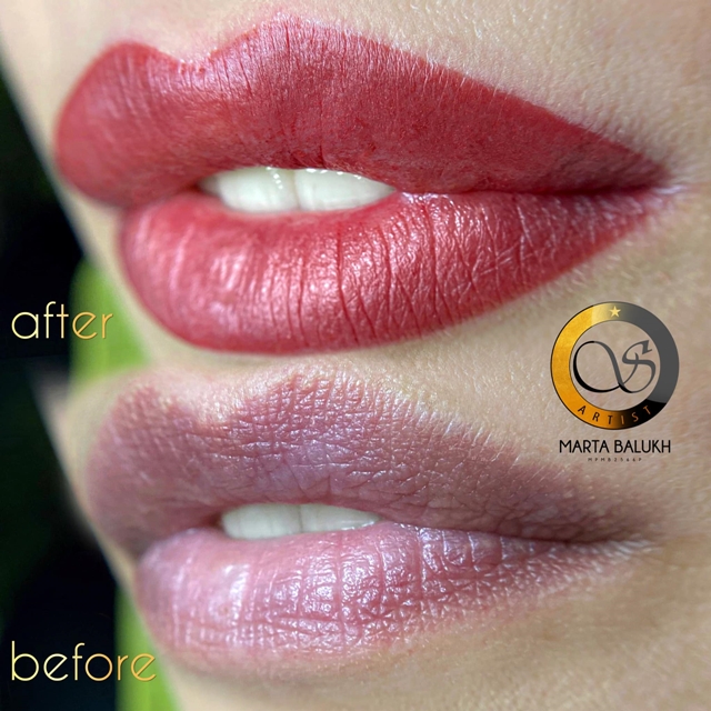 Перманент губ татуаж помадний, фото - Майстер татуажу Марта Балух