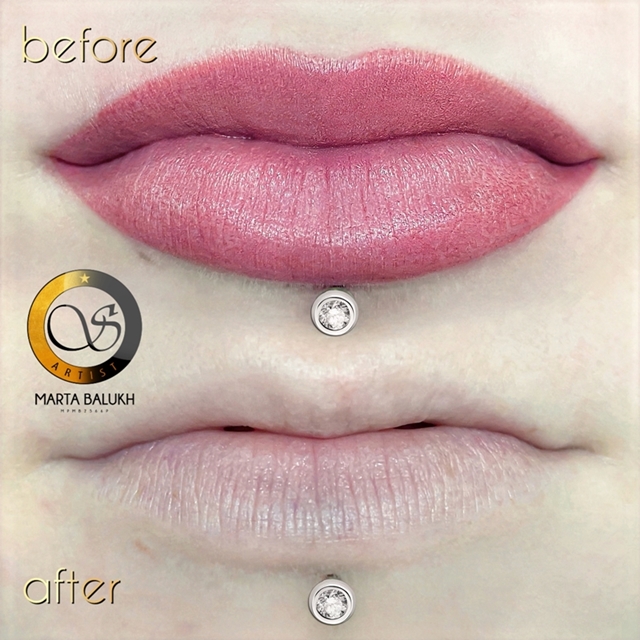 Перманент губ татуаж помадний, фото - Майстер татуажу Марта Балух