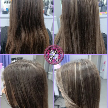 Жіноча стрижка та мелірування