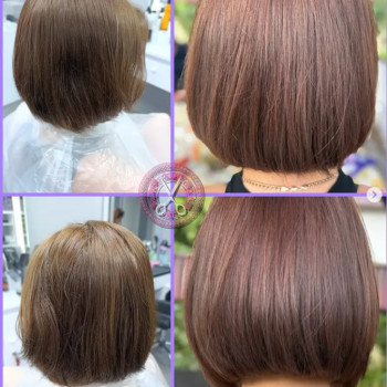 Жіноча стрижка та фарбування