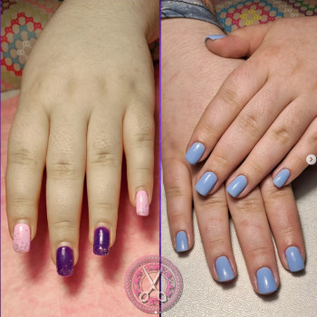 Нарощування манікюр гельлак