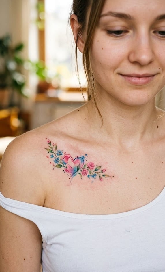 Женские цветные акварель, фото - Тату мастер Юлия Данилович